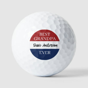 Pelotas De Golf Costumbre Patriótica Nombre Apellido Abuelo