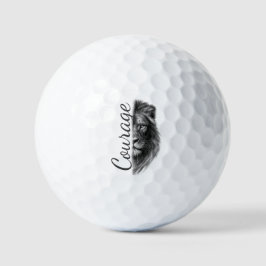 Pelotas De Golf Courage Lion Artistic Minimal-