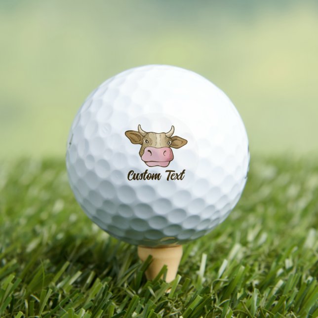 Pelotas De Golf Cow Head Golf Balls (Camiseta in situ)