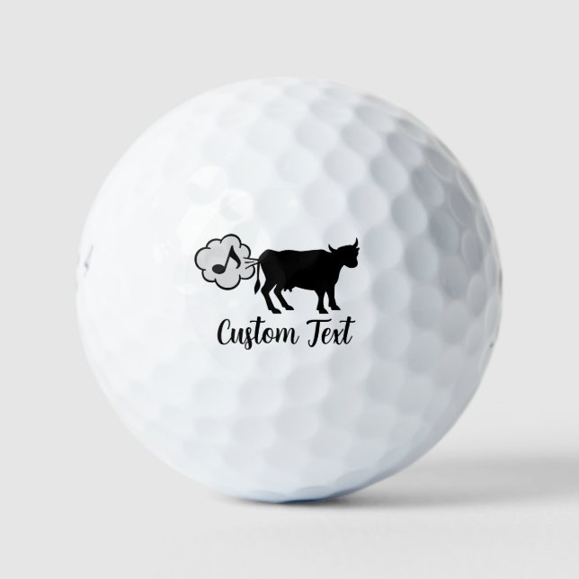 Pelotas De Golf Cow Methane Icon Golf Balls (Anverso)