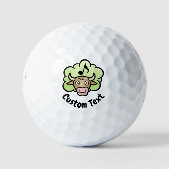 Pelotas De Golf Cow Methane Personalizado Golf Balls (Anverso)