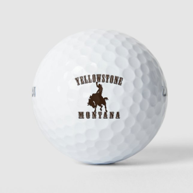 Pelotas De Golf Cowboy de piedra amarilla (Anverso)