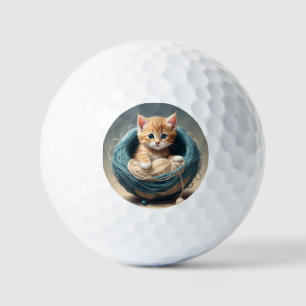Pelotas De Golf "Cozy Cuddle: El triste retiro del gatito"
