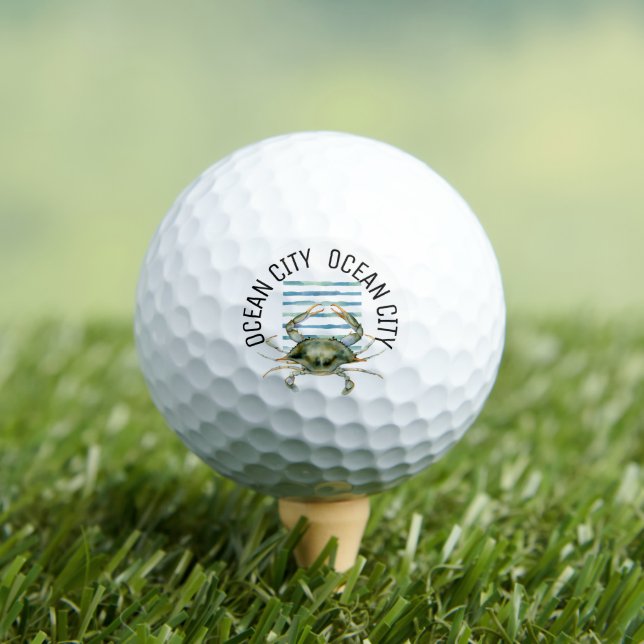 Pelotas De Golf CRAB Beach CRAB CITY OCEAN (Camiseta in situ)
