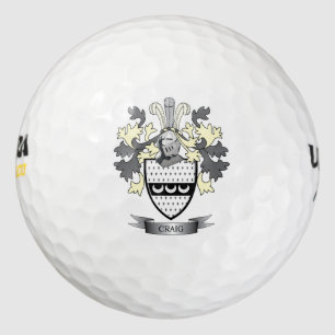 Pelotas De Golf Craig Family Crest Coat of Arms