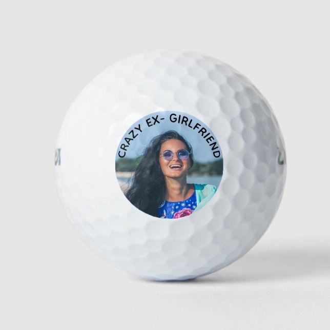 Pelotas De Golf Crazy Ex-Girlfriend Funny Photo Golf Balls (Anverso)