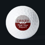 Pelotas De Golf Crazy Golf Slogan, Mini Campo de Golf<br><div class="desc">Crazy Golf Slogan,  Mini Golf Course Balls cerca de la Business Card Store.</div>