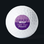 Pelotas De Golf Crazy Golf Slogan, Mini Campo de Golf<br><div class="desc">Crazy Golf Slogan,  Mini Golf Course Balls cerca de la Business Card Store.</div>