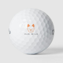 Crazy Yorkie Personalizado Callaway Golf Ball 3 pa