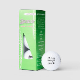 Pelotas De Golf Crea el tuyo | piensa antes de hacer clic |