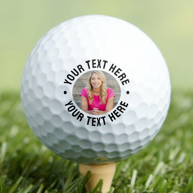 Pelotas De Golf Crea tu Propia Foto (Create your Own Photo Golf Balls)