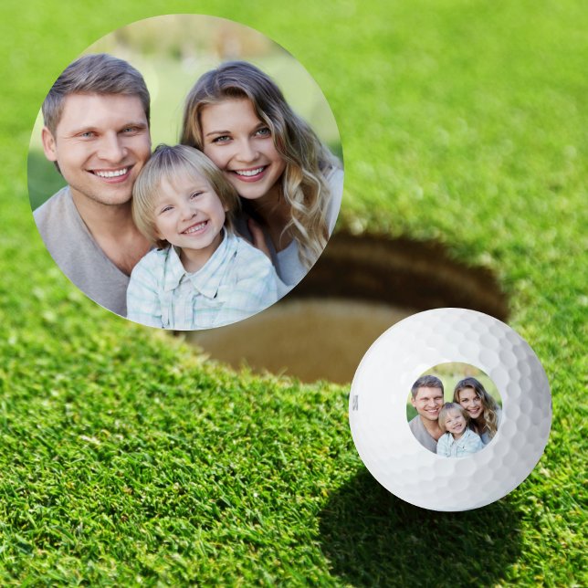 Pelotas De Golf Crea tu propia foto (Introducing Modern Custom Photo Golf Balls, the perfect gift for golf enthusiasts. )