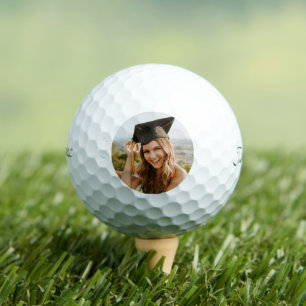 Pelotas De Golf Crea Tu Propia Foto de Graduado Personalizada