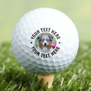 Pelotas De Golf Crea tu propia foto de perro mascota