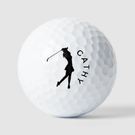 Pelotas De Golf Crea tu propio logotipo de golfista personalizado