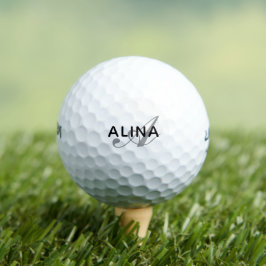 Pelotas De Golf Crea tu propio monograma de nombre personalizado