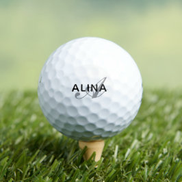 Pelotas De Golf Crea tu propio monograma de nombre personalizado
