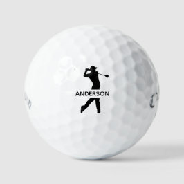 Pelotas De Golf Crea tu propio nombre de monograma moderno persona