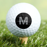 Pelotas De Golf Crea tu Propio Nombre Inicial Monogramado Personal<br><div class="desc">Pelotas de Golf Personalizadas con Monograma de Nombre y Inicial Crea las Tuyas Este elegante y sofisticado balón de golf presenta un diseño de monograma único con una inicial gris en negrita y un nombre en letra cursiva blanca para un toque personalizado, añadiendo elegancia a cada swing. Perfecto para el...</div>