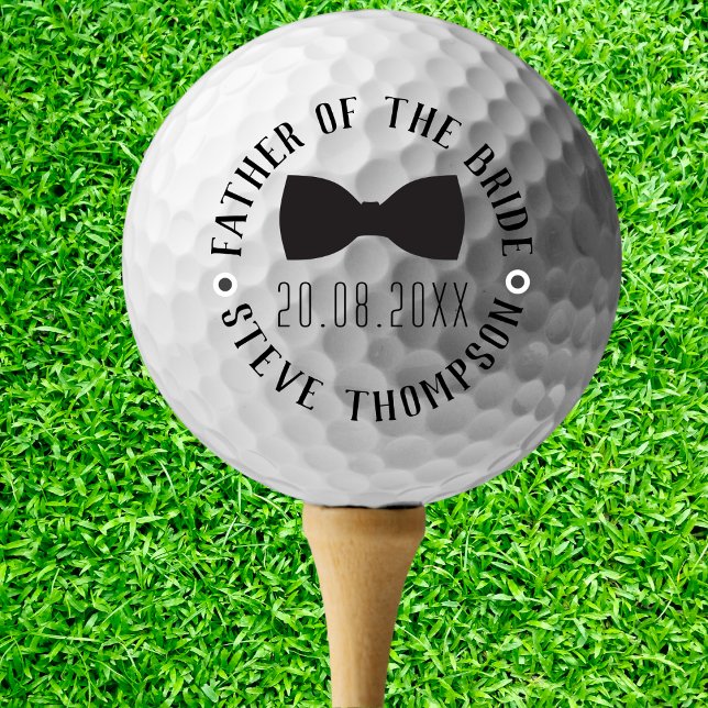 Pelotas De Golf Crea tu propio padre del regalo de novia (Create your Own Father of the Bride Gift Golf Balls)