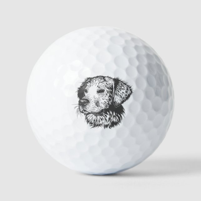 Pelotas De Golf Crea tu propio perro de compañía personalizado (Anverso)