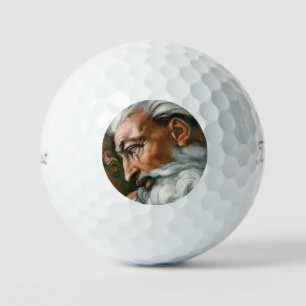 Pelotas De Golf Creación de Michelangelo Adam God Art