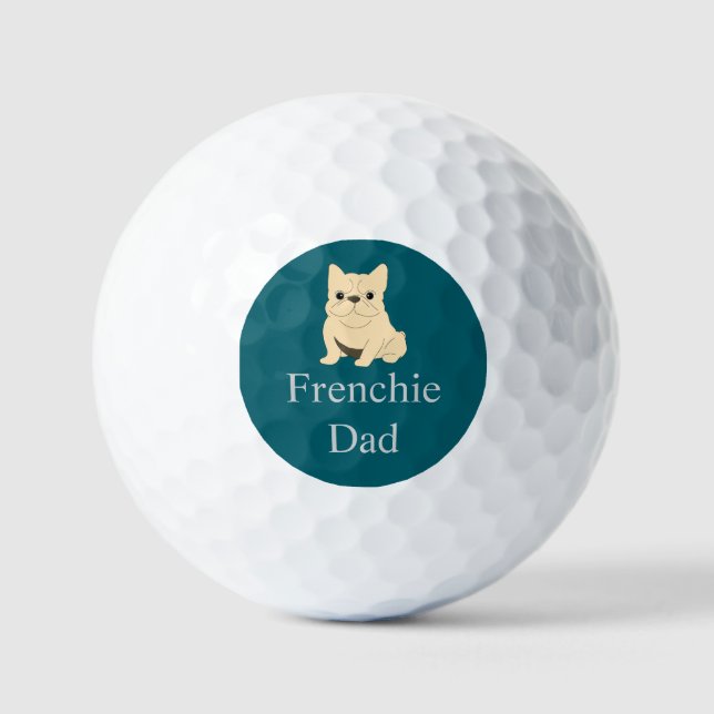 Pelotas De Golf Cream French Bulldog, Frenchie Dad (Anverso)