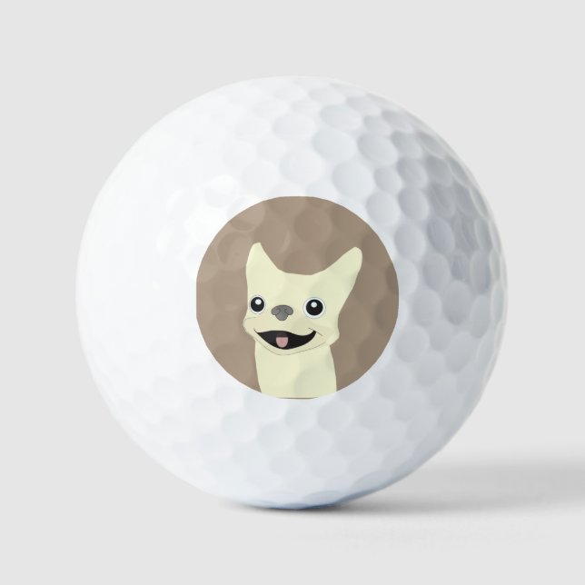 Pelotas De Golf Cream French Bulldog, Warm Taupe (Anverso)