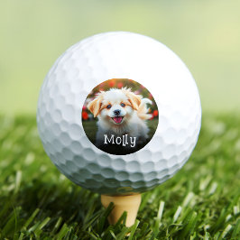 Pelotas De Golf Crear su propia foto de nombre de perro Mascota
