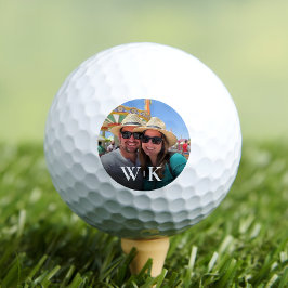 Pelotas De Golf Crear su propio monograma de fotografía de pareja