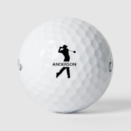 Pelotas De Golf Crear su propio nombre de monograma moderno person