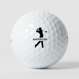 Pelotas De Golf Crear su propio nombre de monograma moderno person