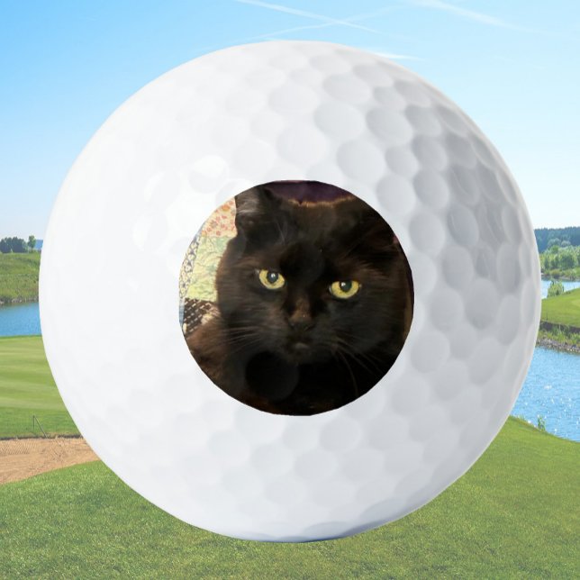 Pelotas De Golf Create Your Own Custom Cat Pet Photo (Subido por el creador)