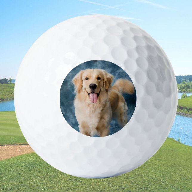 Pelotas De Golf Create Your Own Custom Dog Pet Photo (Subido por el creador)