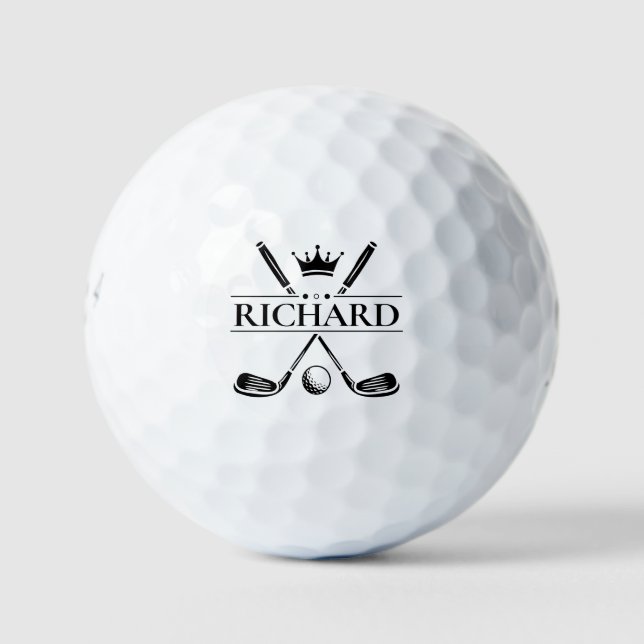 Pelotas De Golf Create Your Own Custom Name (Anverso)