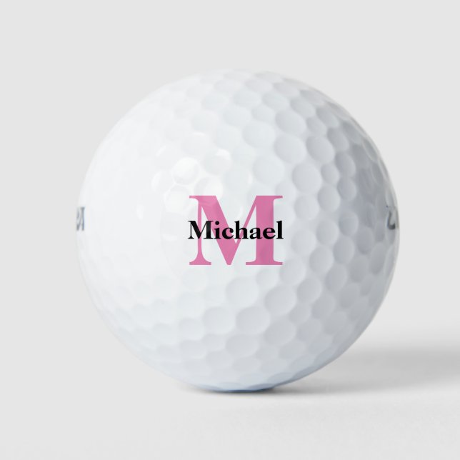 Pelotas De Golf Create Your Own Monogram Golf Balls (Anverso)