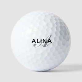 Pelotas De Golf Create Your Own Personalized Name Monogram