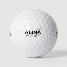 Pelotas De Golf Create Your Own Personalized Name Monogram