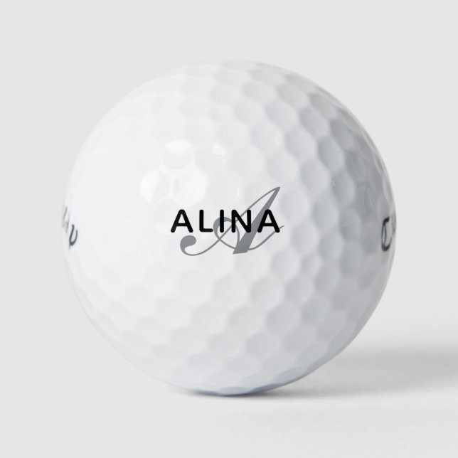 Pelotas De Golf Create Your Own Personalized Name Monogram (Anverso)