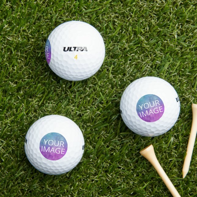 Pelotas De Golf Create Your Own Photo Golf Balls (Césped in situ)