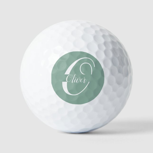 Pelotas De Golf  Cree su propio golf personalizado monogramado  (Anverso)