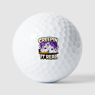 Pelotas De Golf Creeping' It Real Fun de diseño de Halloween fan