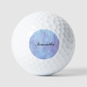 Pelotas De Golf Cristal de copo de nieve personalizado con nombre