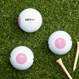 Pelotas De Golf Cristiano de la Cruz Blanca de las Tres Uñas