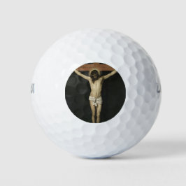 Pelotas De Golf Cristo crucificado en la cruz (fe) (Velázquez)