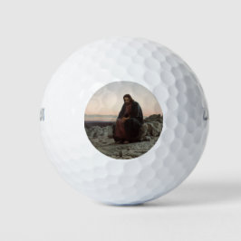 Pelotas De Golf Cristo en el salvaje (por Ivan Kramskoi)