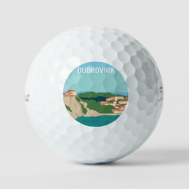 Pelotas De Golf Croacia Dubrovnik (Anverso)