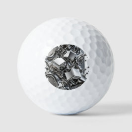 Pelotas De Golf Cromo Líquido - Metal Plateado Espejo