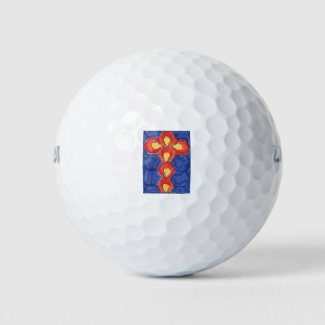Pelotas De Golf Cross Motif Golf Ball (Anverso)