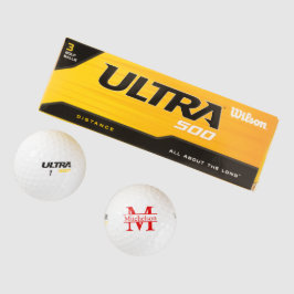 Pelotas De Golf Cruz Bar Red LR Monogramado
